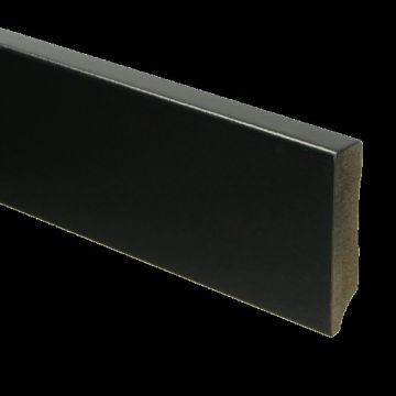 Plint MDF Voorgelakt Zwart Ral 9005 70 x 15 mm 240 cm